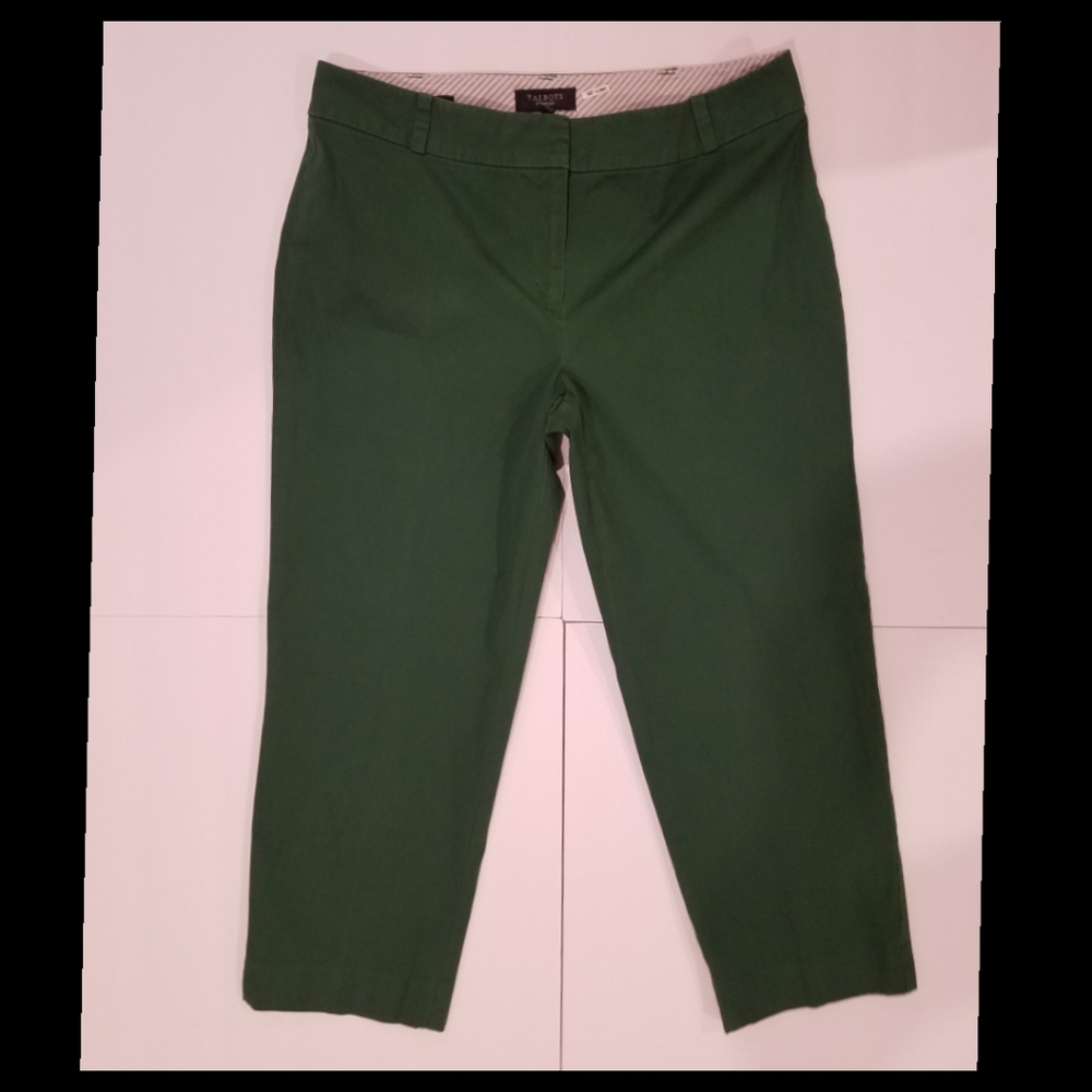 Talbots Green Chino Ankle Pants